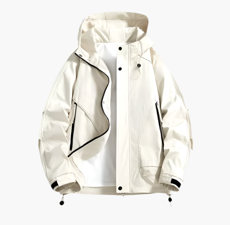 Chaqueta cortavientos outdoor para hombre – Impermeable, cortaviento, transpirable, todoterreno para ocio y aventura