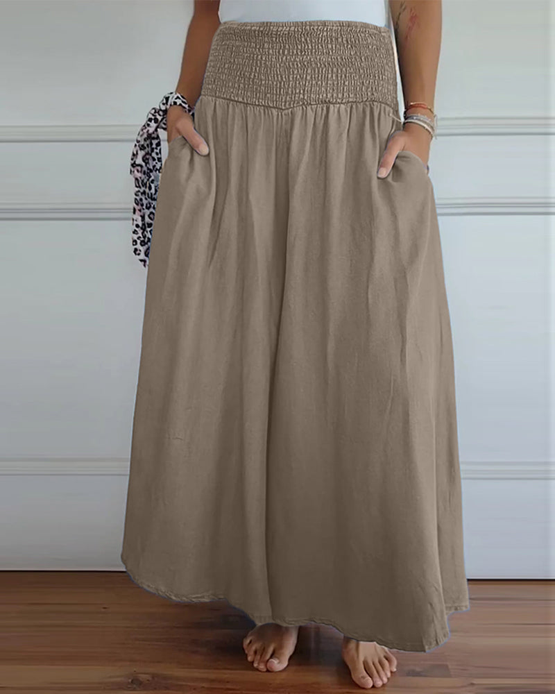 Dams vida high waist fritidsbyxor – Elegant komfort för vardag & semester