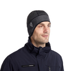 Winterfietsmuts met uitsparing voor een bril