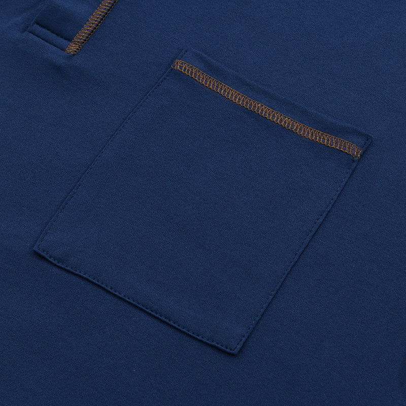 Heren modern vrijetijds Henley T-shirt met knoopsluiting – korte mouw, stijlvol voor dagelijks gebruik & vrije tijd
