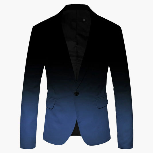 Blazer slim fit moderno de un botón para hombre para negocios y tiempo libre