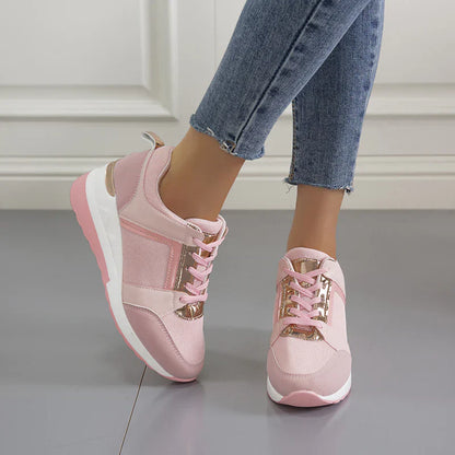 Dam Ortopediska sneakers med kilklack – Bekväma och modemedvetna fritidsskor
