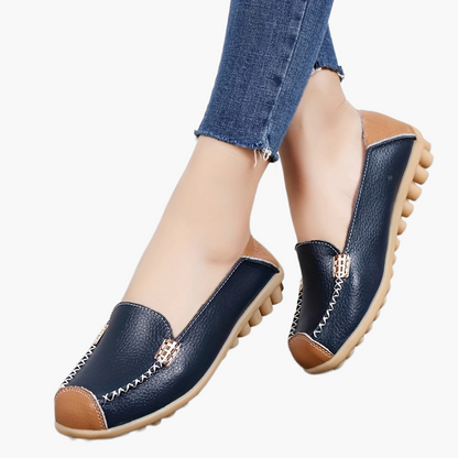Damen Komfort Slip-On Mokassins für Alltag und Freizeit – Bequeme Schuhe mit rutschfester Sohle