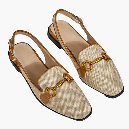 Damen-Slingback-Loafer mit Schnalle – Stilvolle Sommerschuhe für Alltag und Freizeit