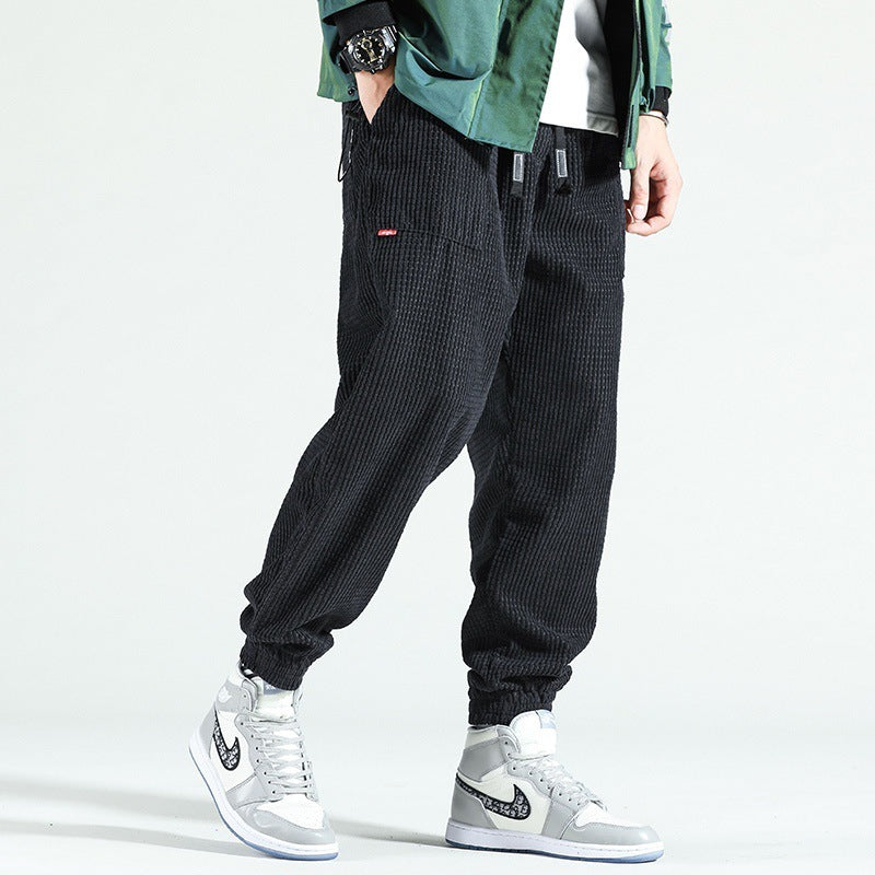 Tim – Heren corduroy broek met enkellastiek