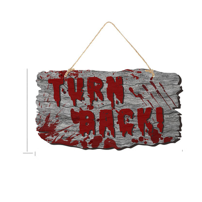 Set de plaques de porte Halloween – Décoration effrayante pour fêtes Halloween et porte-bonheur