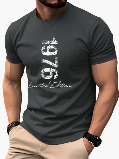 Herren T-Shirt Vintage 1976 Limited Edition – Trendiges Casual Shirt mit Print für Jubiläum, Geburtstag & Alltag
