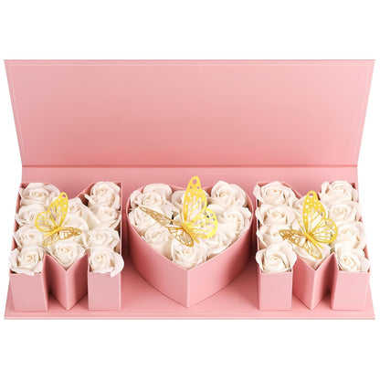 Geschenkbox für Frauen – Präsentationsbox in Buchstaben- und Herzform, stilvolles Geschenk für Muttertag oder besondere Anlässe