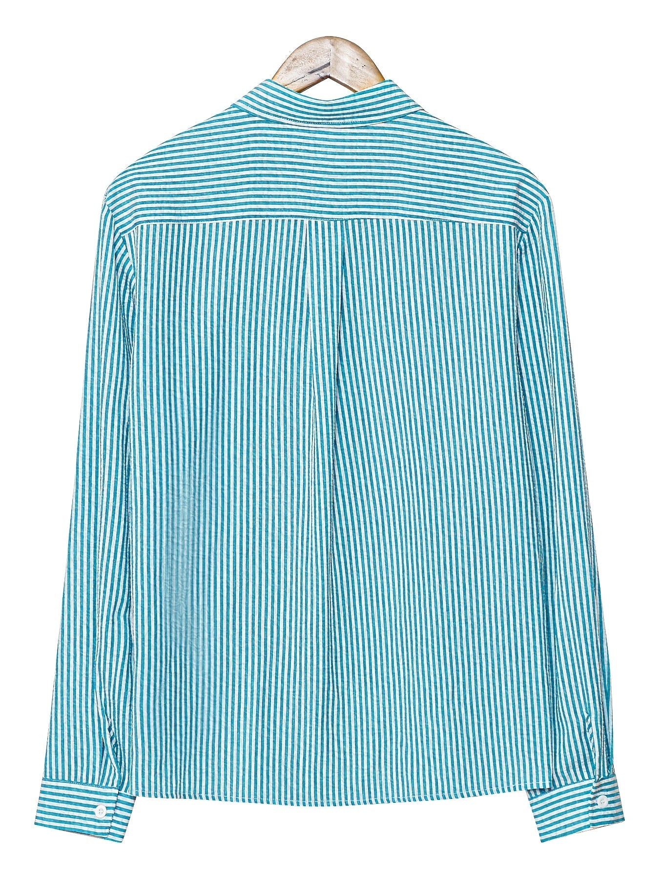 Camicia uomo business casual a righe – Camicia classica a maniche lunghe per ufficio e spiaggia