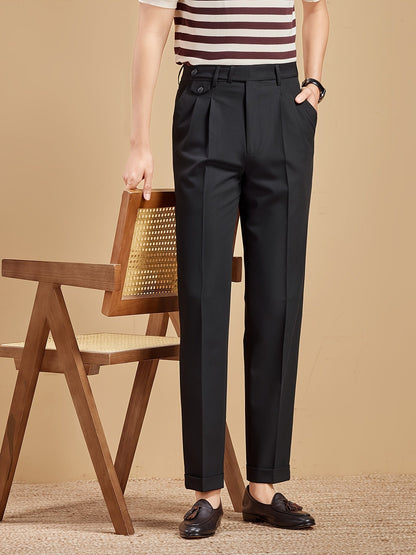 Herren Business-Hose mit Bundfalten – Eleganter, moderner Look für Büro & Freizeit