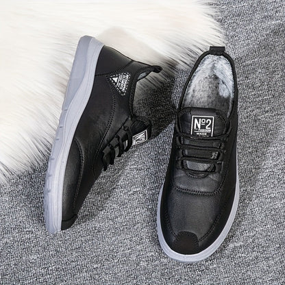Botas de invierno para hombre con cordones y forro cálido