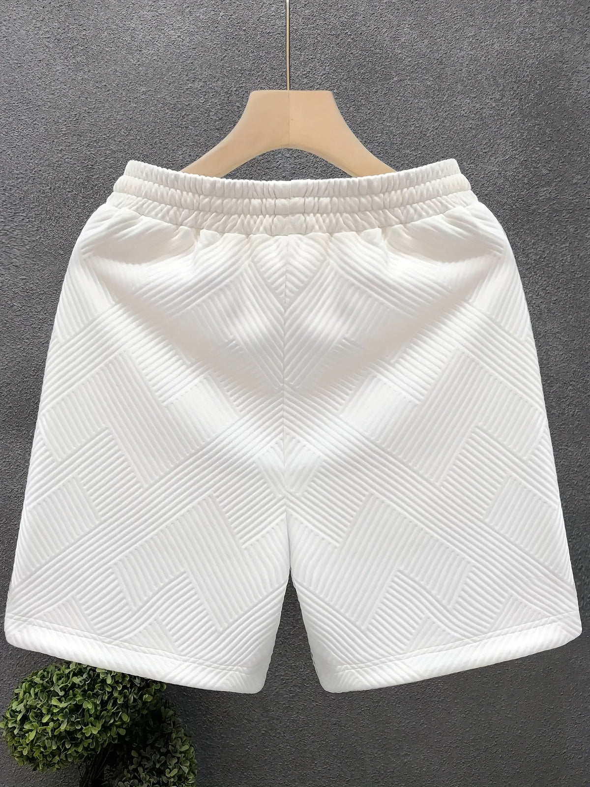 Herren Freizeitshorts mit Strukturmuster – Modernes Design für Alltag & Sport
