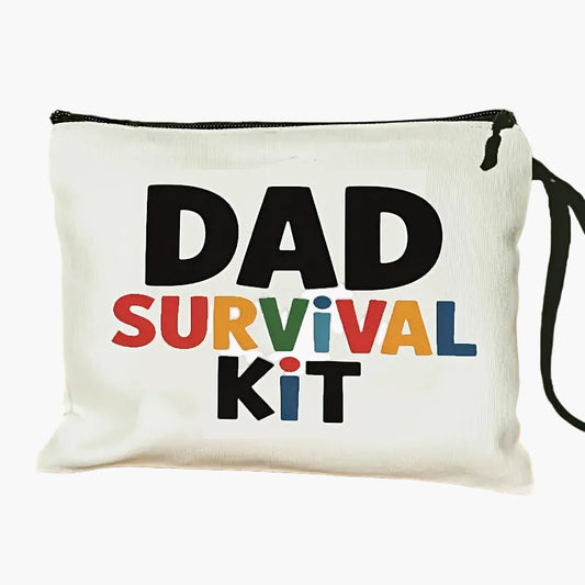 Neceser para hombre Dad Survival Kit – Regalo divertido para padres, organizador para el día a día