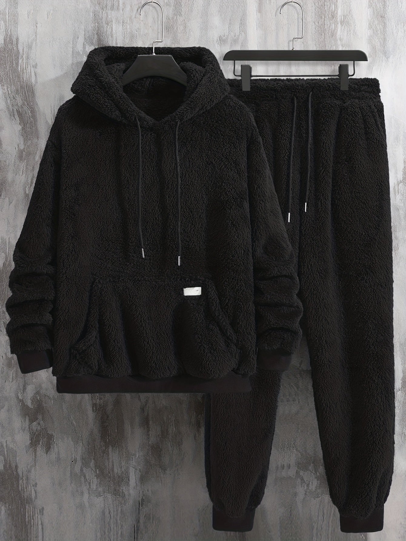 Unisex-sæt med blød hættetrøje og joggingbukser – blødt loungewear-outfit