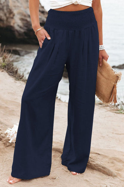 Damen Weitgeschnittene Sommerhose mit Hohem Bund – Relaxed Fit für Freizeit & Urlaub