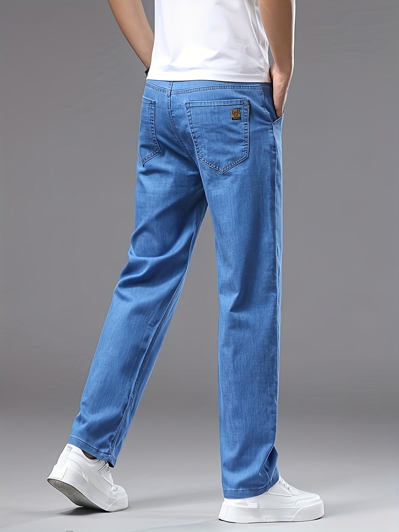 Pantalon jean homme coupe régulière – Style classique pour le quotidien et les loisirs