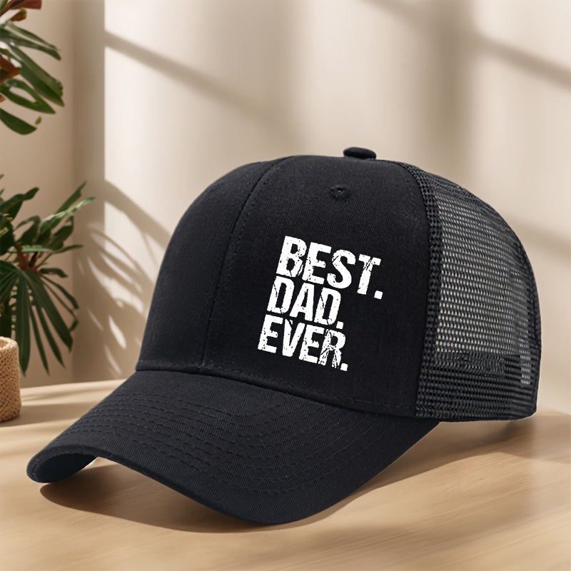 Cappellino da camionista uomo Best. Dad. Ever. – Idea regalo classica con messaggio moderno
