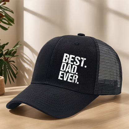 Cappellino da camionista uomo Best. Dad. Ever. – Idea regalo classica con messaggio moderno