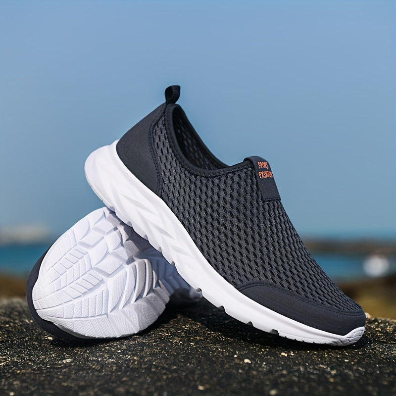 Damskie sneakersy slip-on z siateczki na co dzień i do sportu – wygodne buty rekreacyjne