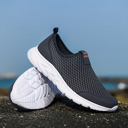 Damskie sneakersy slip-on z siateczki na co dzień i do sportu – wygodne buty rekreacyjne