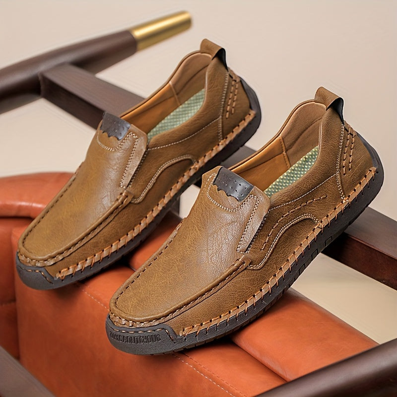 Herren slip-on fritidsskor – bekväma mokassin-slip-ins för vardag och kontor
