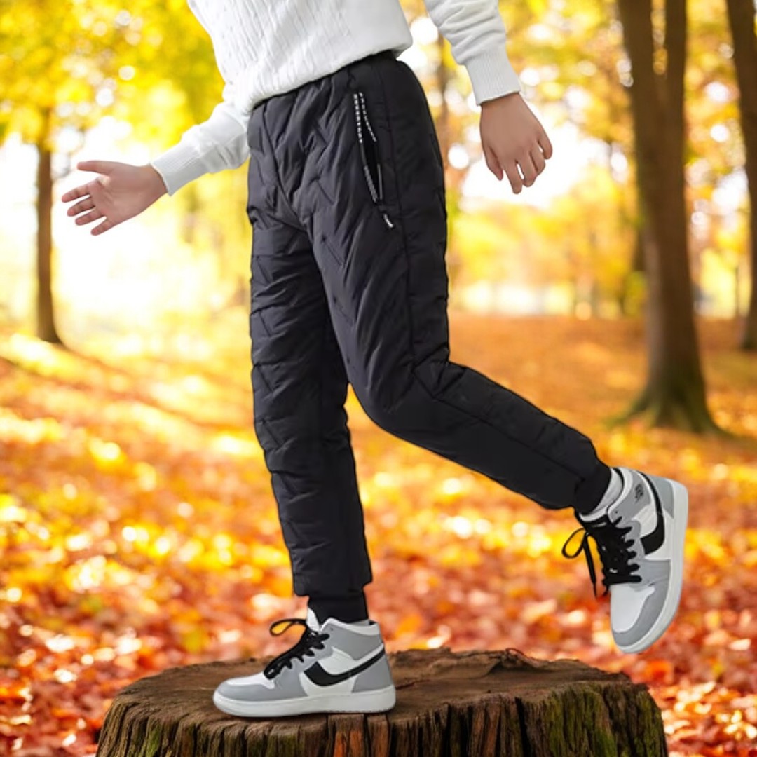 Pantalon thermique d’hiver outdoor enfant – Imperméable et doublé pour garçons et filles – Pantalon de neige sportif pour activités