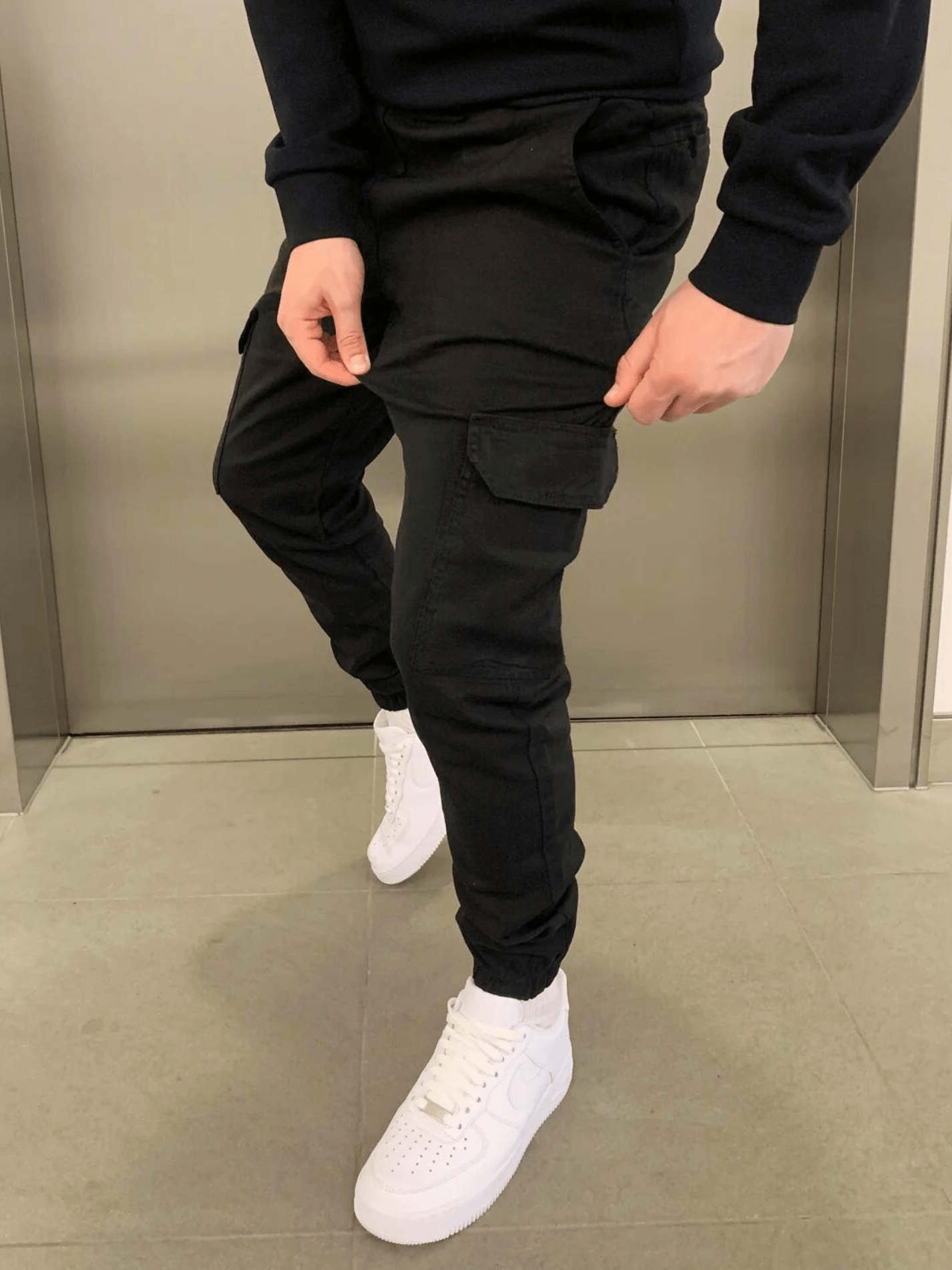Herren Jogger Cargo Hose – Moderne Freizeithose mit Taschen und Bündchen, Streetwear Style