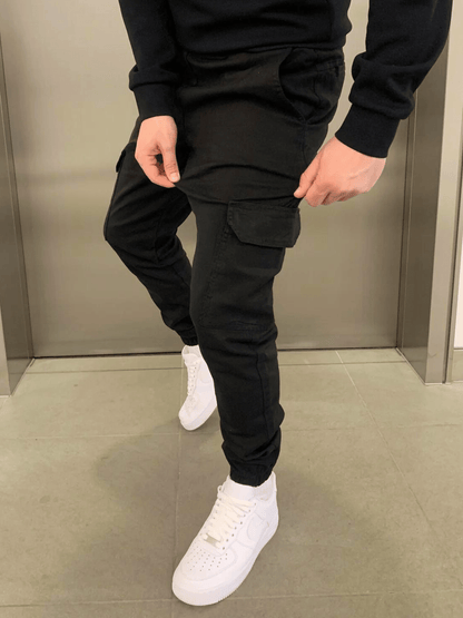Herren Jogger Cargo Hose – Moderne Freizeithose mit Taschen und Bündchen, Streetwear Style