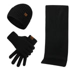 Stoere winterset met muts, sjaal en handschoenen