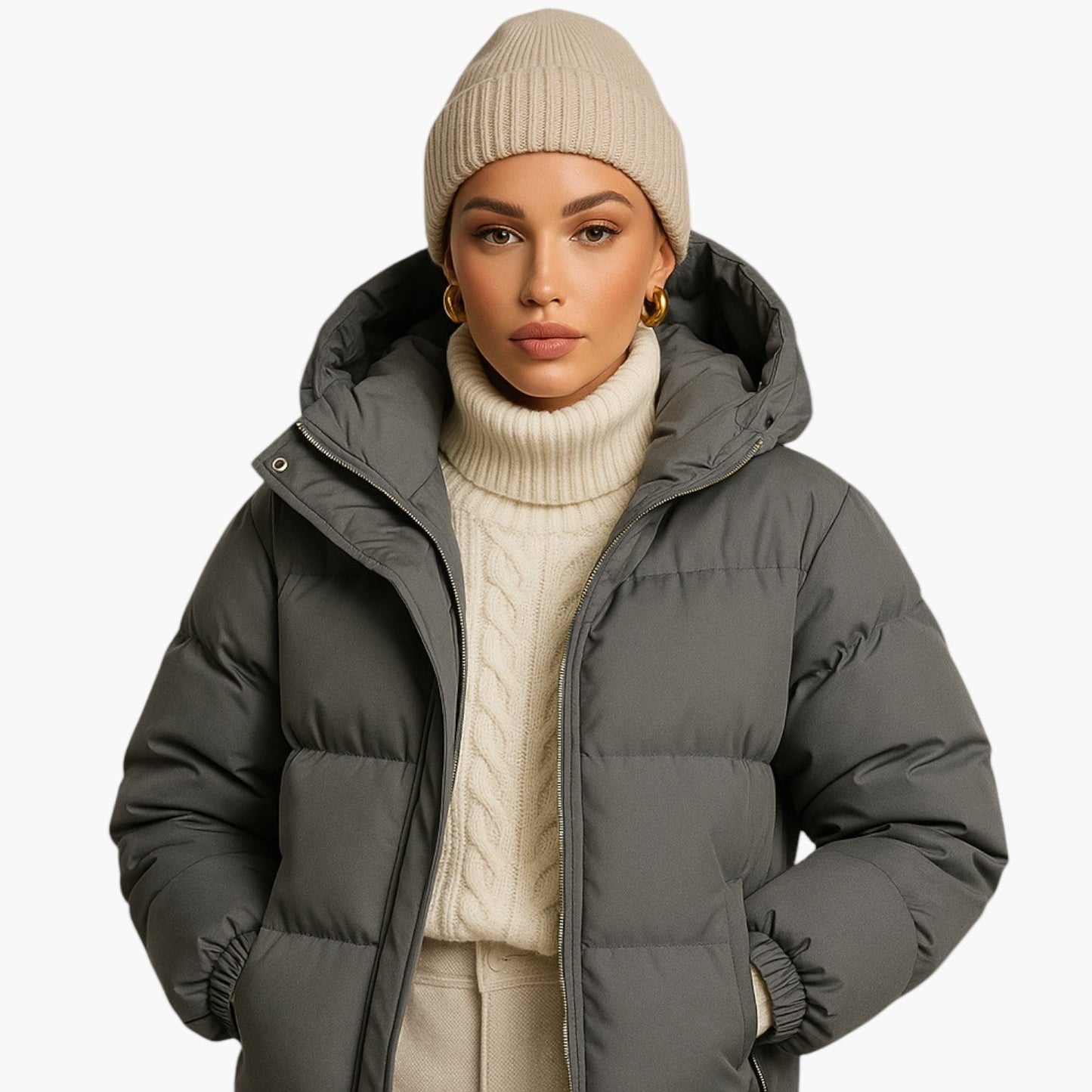 Heren Winter Parka Jas – Urban Gewatteerde Jas met Capuchon voor Dagelijks Gebruik & Outdoor