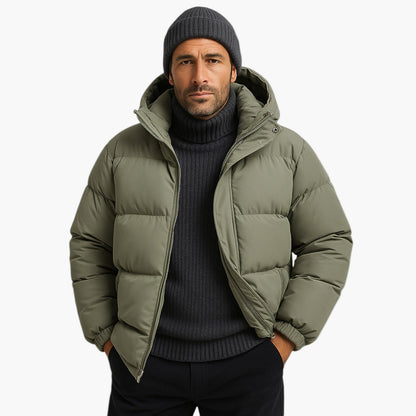 Heren Winter Parka Jas – Urban Gewatteerde Jas met Capuchon voor Dagelijks Gebruik & Outdoor