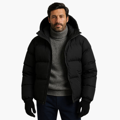 Heren Winter Parka Jas – Urban Gewatteerde Jas met Capuchon voor Dagelijks Gebruik & Outdoor