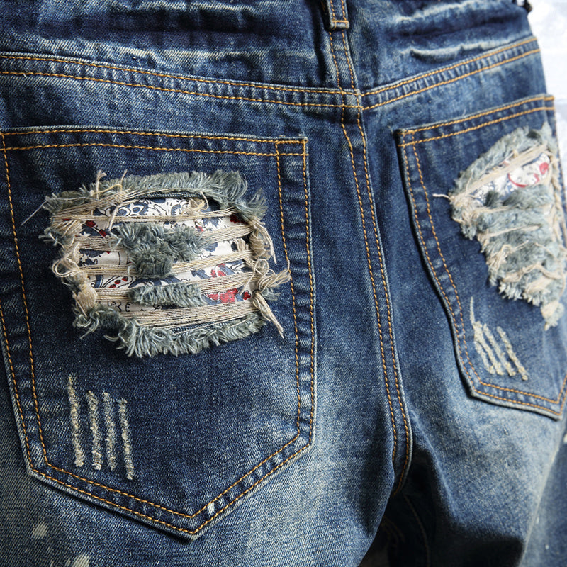 Gabriel – Nowe letnie perforowane szorty jeansowe