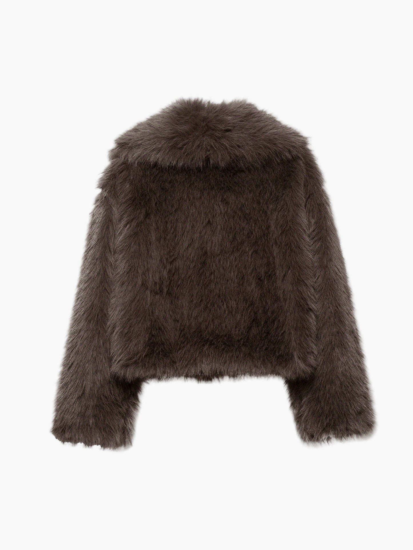 Veste courte en fausse fourrure pour femme au style chic élégant pour l'automne et l'hiver, coupe ample, idéale pour les occasions décontractées