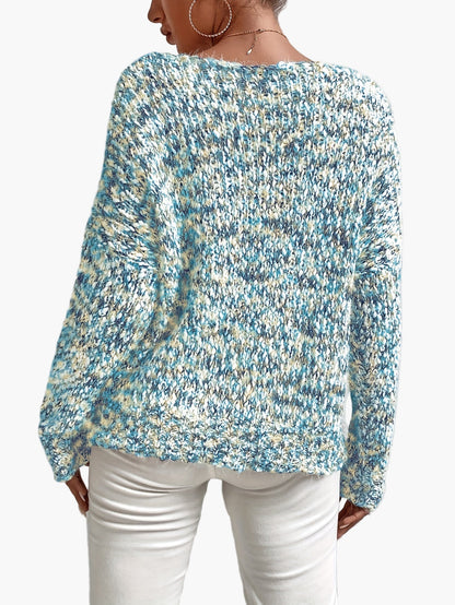 Jersey de mujer en estilo casual holgado – Jersey de punto moderno para el día a día y tiempo libre
