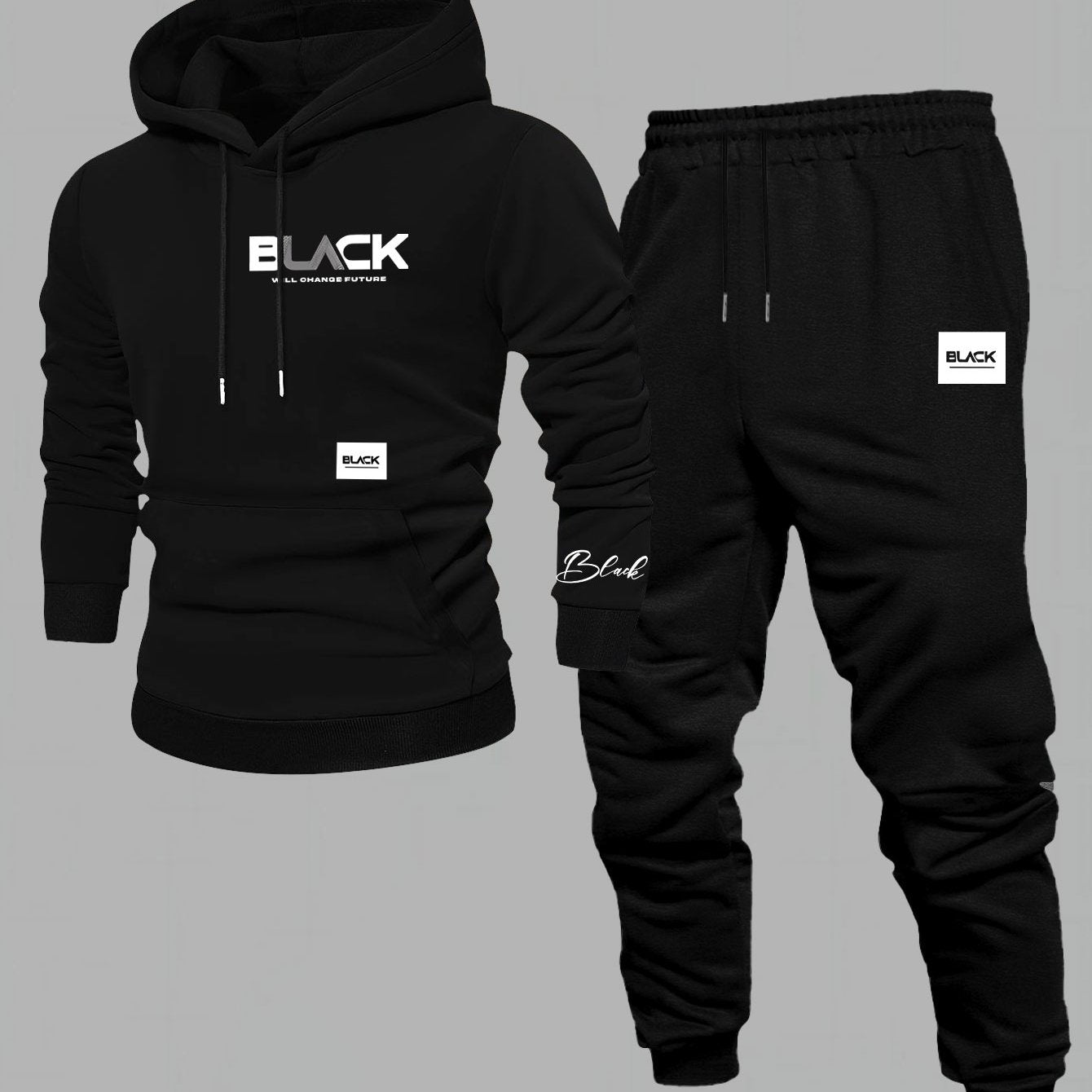 Chándal unisex con sudadera con capucha y pantalón de chándal, varios colores