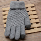 Gebreide touchscreen-handschoenen voor dames