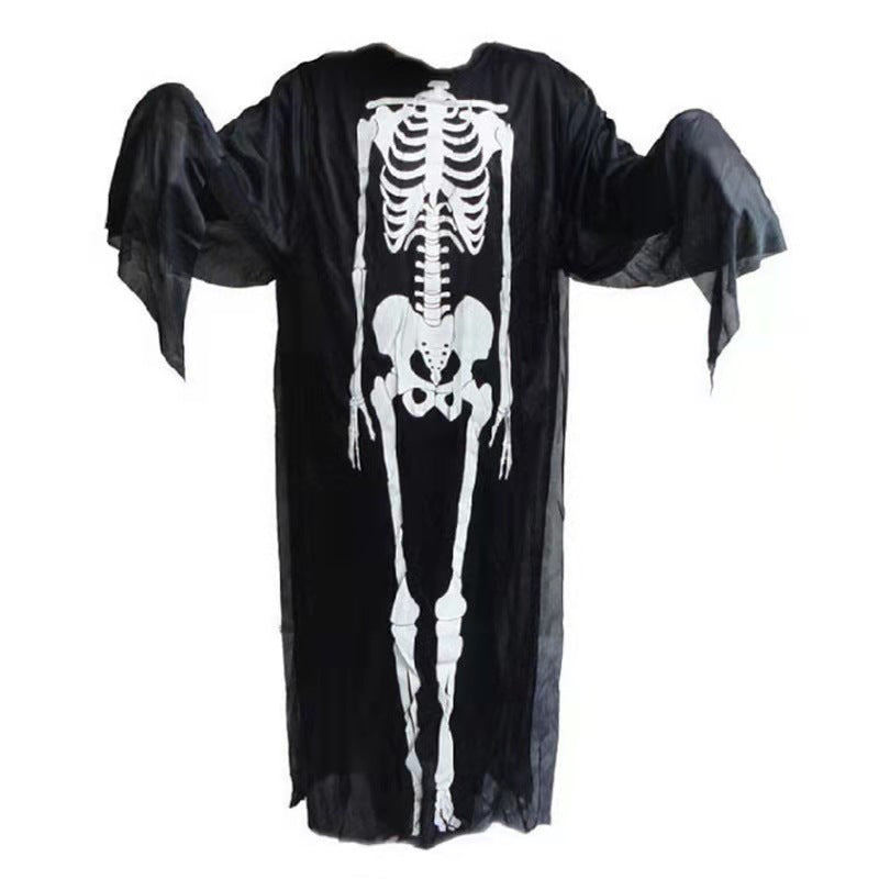 Halloween Skelet Mantel voor Kinderen – Griezelig Kostuum voor Halloween Feesten en Decoratie