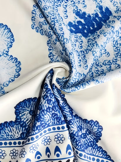 Damen Boho Maxikleid mit Halterneck und Blumenprint – Perfekt für Urlaub und Sommerfeste