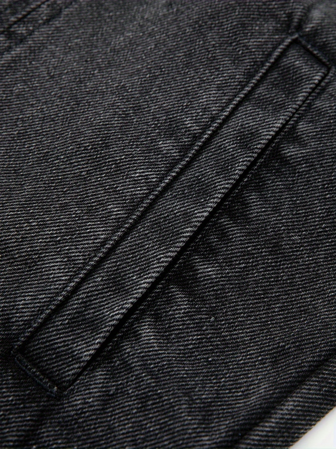 Herre jeansvest i avslappet stil – ermeløs fritidsvest med knappestolpe og krage