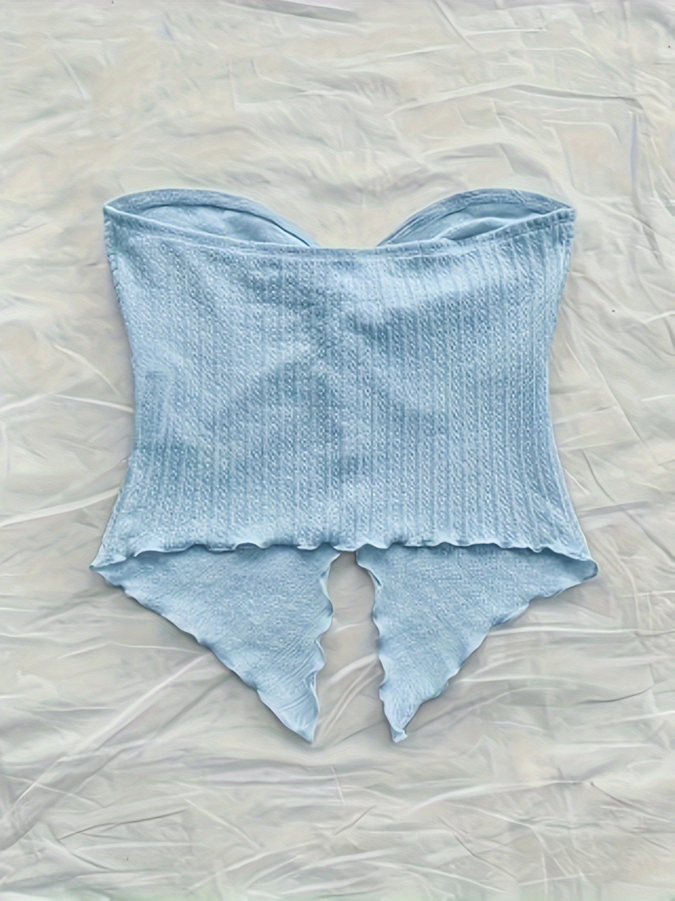 Damen Bandeau-Top Schleifen-Design Sommer Festivallook Elegant