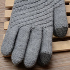 Gebreide touchscreen-handschoenen voor dames