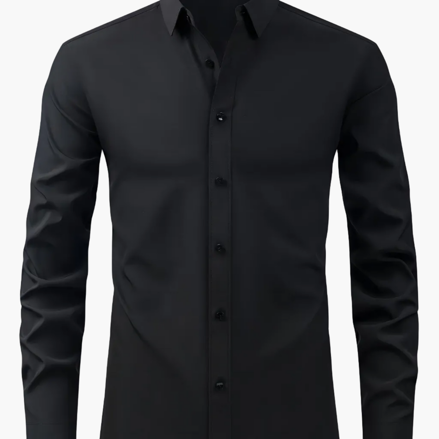 Chemise décontractée business homme coupe slim – Chemise élégante à manches longues pour le quotidien et le bureau