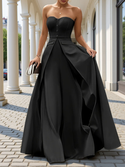 Dames Elegante Avondjurk Baljurk Bandeau Stijl voor bijzondere gelegenheden