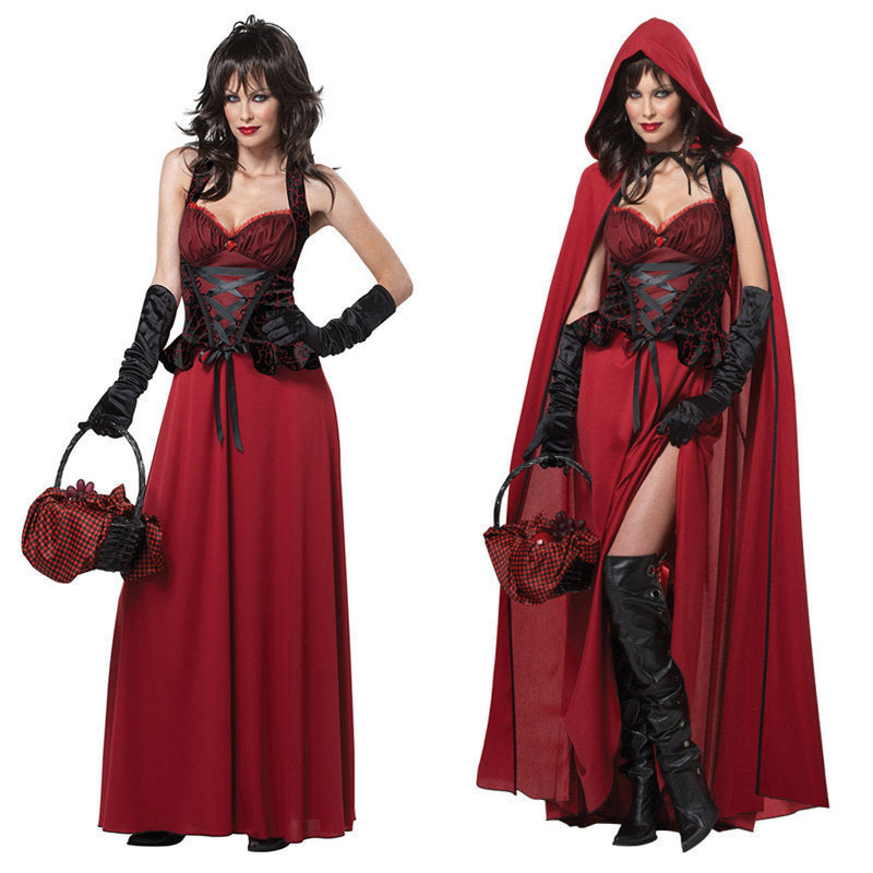 Dame Halloween Kostume Eventyr-Rødhætte – Forførende Festoutfit til Voksne
