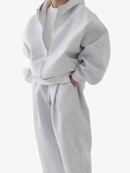 Herren Oversize Trainingsanzug mit Kapuze – Streetstyle und Freizeitmode