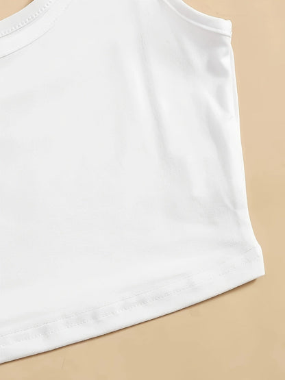 Dame Sporty Basic Tanktop med Stroppet Rygg – Ideell for Vår og Sommer