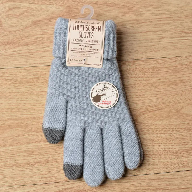 Gebreide touchscreen-handschoenen voor dames