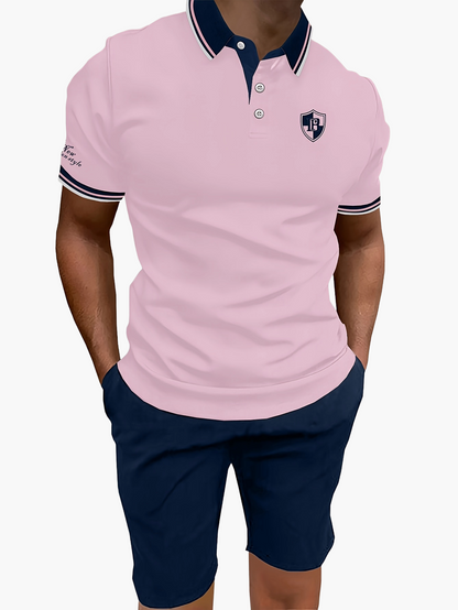 Herren Polo Short Set – Elegantes Freizeit-Outfit mit sportlichem Look für Alltag und Sommer