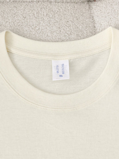 Dame T-shirt med vintage skibsprint – maritim fritidsstil til eventyrlystne